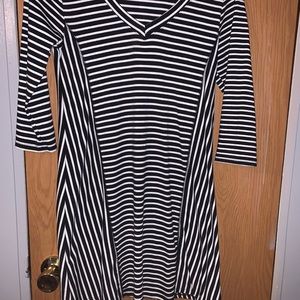 Black and white dress